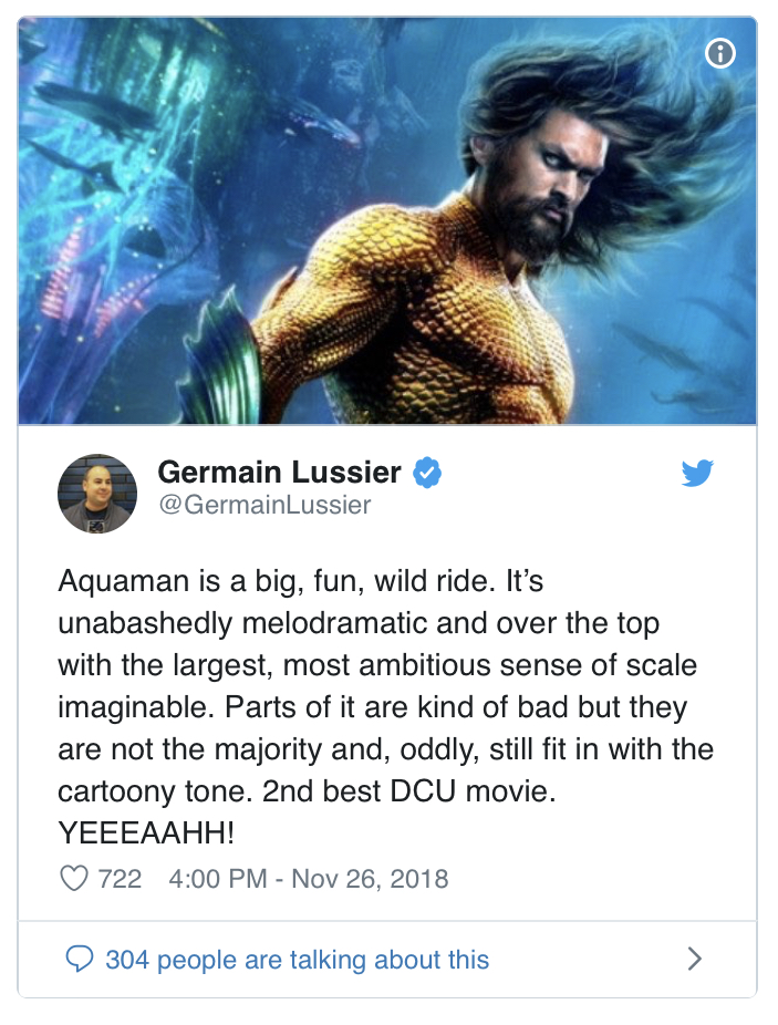 Early Aquaman Review