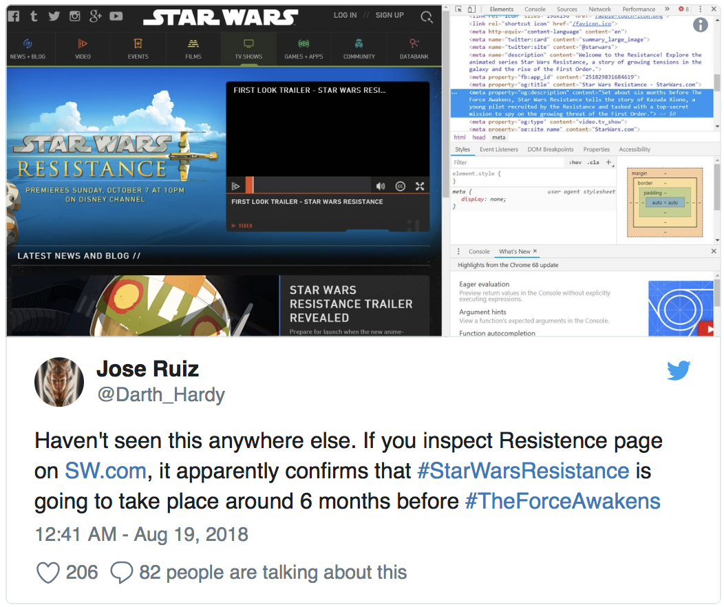 Star Wars Resistance Twitter