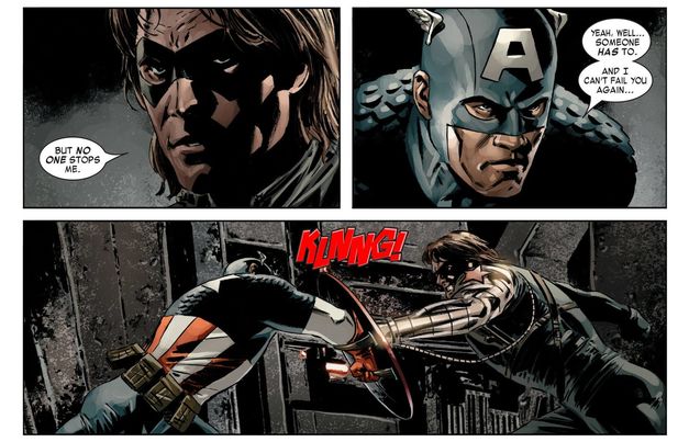 Winter Soldier Comic - Captain America vs Winter Soldier