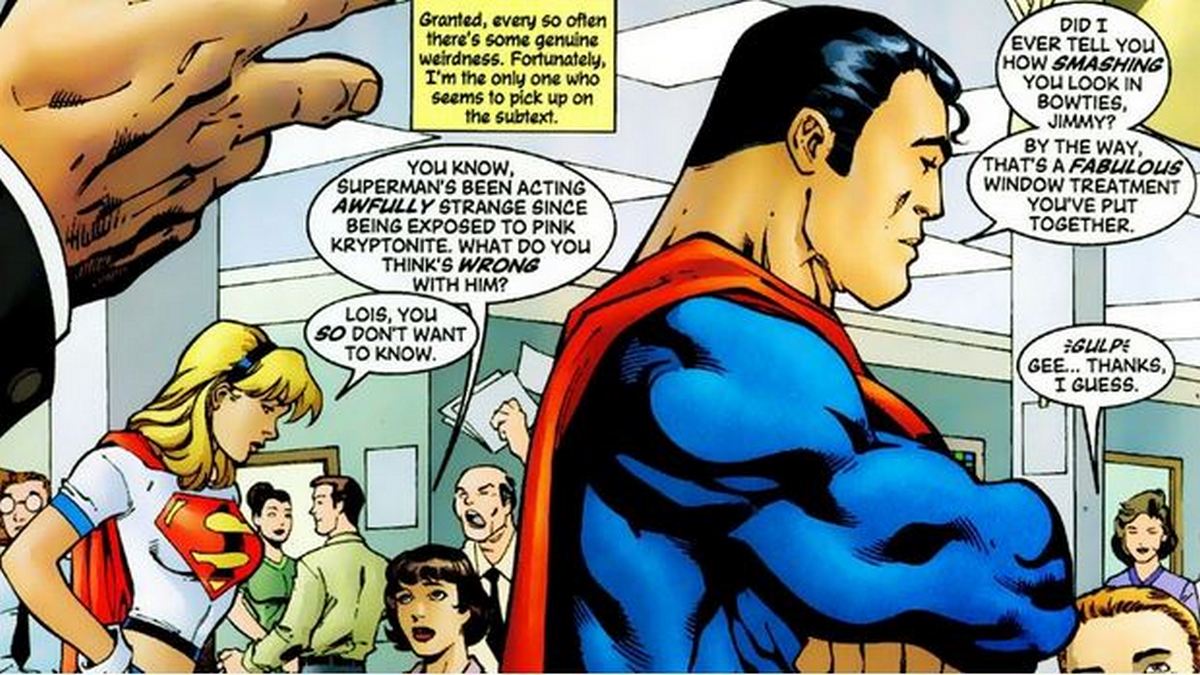Superman pink kryptonite comic