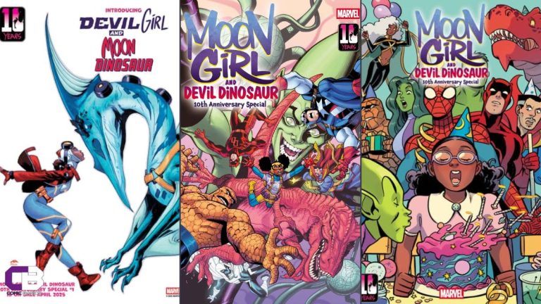 This April, ‘Moon Girl’ Creators Brandon Montclare and Natacha Bustos Team Up Again for ‘Moon Girl & Devil Dinosaur 10th Anniversary Special’ #1